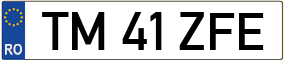 Trailer License Plate